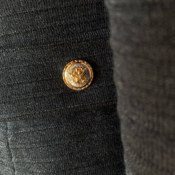 St John Collection By Marie Grey -Sweater Blazer Zip Front Grey Small 2 - Picture 6 of 10